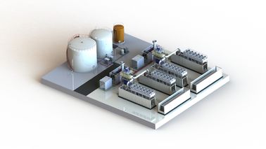 Centrale elettrica di Genset, centrale elettrica messa in recipienti 20MW 400V/11KV/23KV