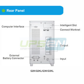Conversione online online ad alta frequenza di monofase 2KVA UPS la vera doppia aumenta