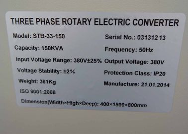 150 KVA un regolatore di tensione automatico pieno meccanico di 3 fasi per l'analizzatore di CT/sistema di RMI
