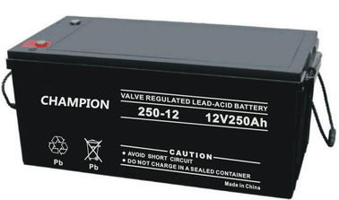 batteria al piombo solare di 6FM250G 12v 250ah ricaricabile per fuori dai sistemi solari di griglia