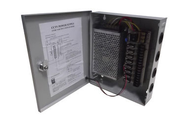 Manica della scatola 9 dell'alimentazione elettrica del CCTV di 12V 5Amps, alimentazione elettrica della macchina fotografica del CCTV