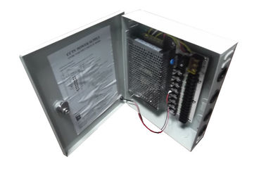 Manica della scatola 9 dell'alimentazione elettrica del CCTV di 12V 5Amps, alimentazione elettrica della macchina fotografica del CCTV