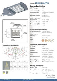 L'Istruzione Autodidattica 75 un alto potere di 65 watt LED accende 7200 lm per illuminazione della carreggiata